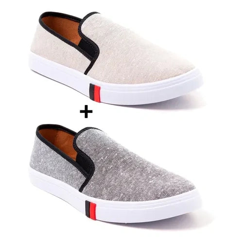 Kit 2 Tênis Iate Slip On