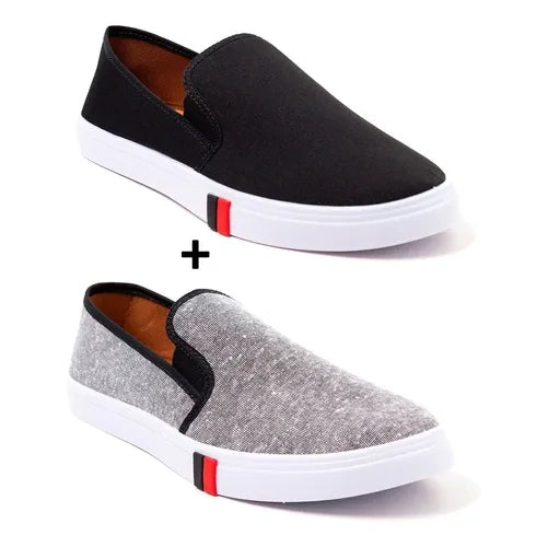 Kit 2 Tênis Iate Slip On