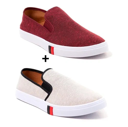 Kit 2 Tênis Iate Slip On